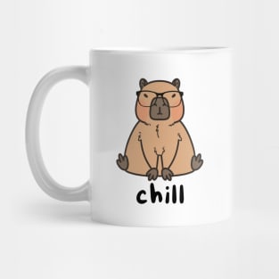 Chill Capybara Wearing Glasses Mug